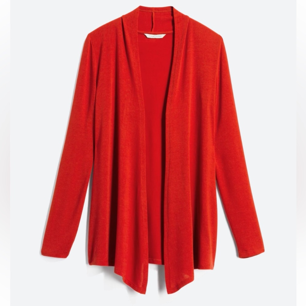 41 Hawthorne - Abrianna Long Sleeve Knit Cardigan - Burnt Orange - Medium